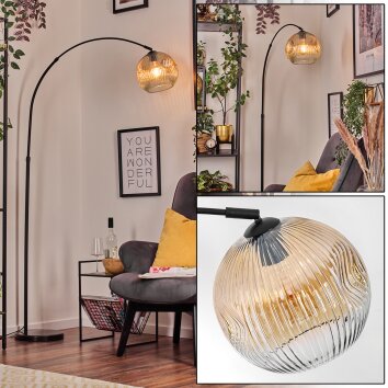 Ripoll Lampadaire, Lampadaires arc Noir, 1 lumière