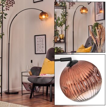 Ripoll Lampadaire Noir, 1 lumière