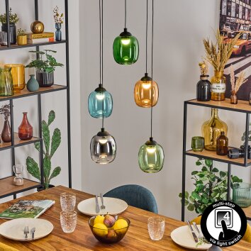 Lavel Suspension, Suspension, Suspension grappe LED Noir, 1 lumière