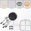 Koyoto Suspension, Boule lumineuse, Suspension grappe Ambre, Clair, Fumé, 4 lumières