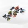 Gastor Plafonnier, Boule lumineuse Bleu, Vert, Clair, Cuivré, 10 lumières