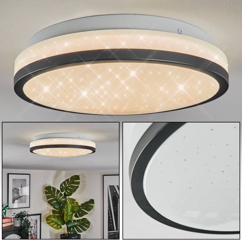 Onara Plafonnier, Panel LED Noir, Blanc, 1 lumière main product photo