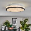 Onara Plafonnier, Panel LED Noir, Blanc, 1 lumière