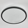 Onara Plafonnier, Panel LED Noir, Blanc, 1 lumière