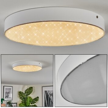 Elmar Plafonnier, Panel LED Blanc, 1 lumière