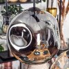 Ripoll Suspension, Boule lumineuse, Suspension Ambre, Clair, Fumé, 6 lumières