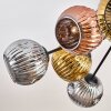 Ripoll Plafonnier, Boule lumineuse Or, Cuivré, Fumé, 10 lumières
