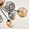 Ripoll Plafonnier, Boule lumineuse Ambre, Fumé, 10 lumières