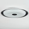 Goran Plafonnier, Panel LED Noir, Blanc, 1 lumière, Télécommandes
