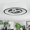 Jalon Plafonnier, Panel LED Blanc, 1 lumière, Télécommandes