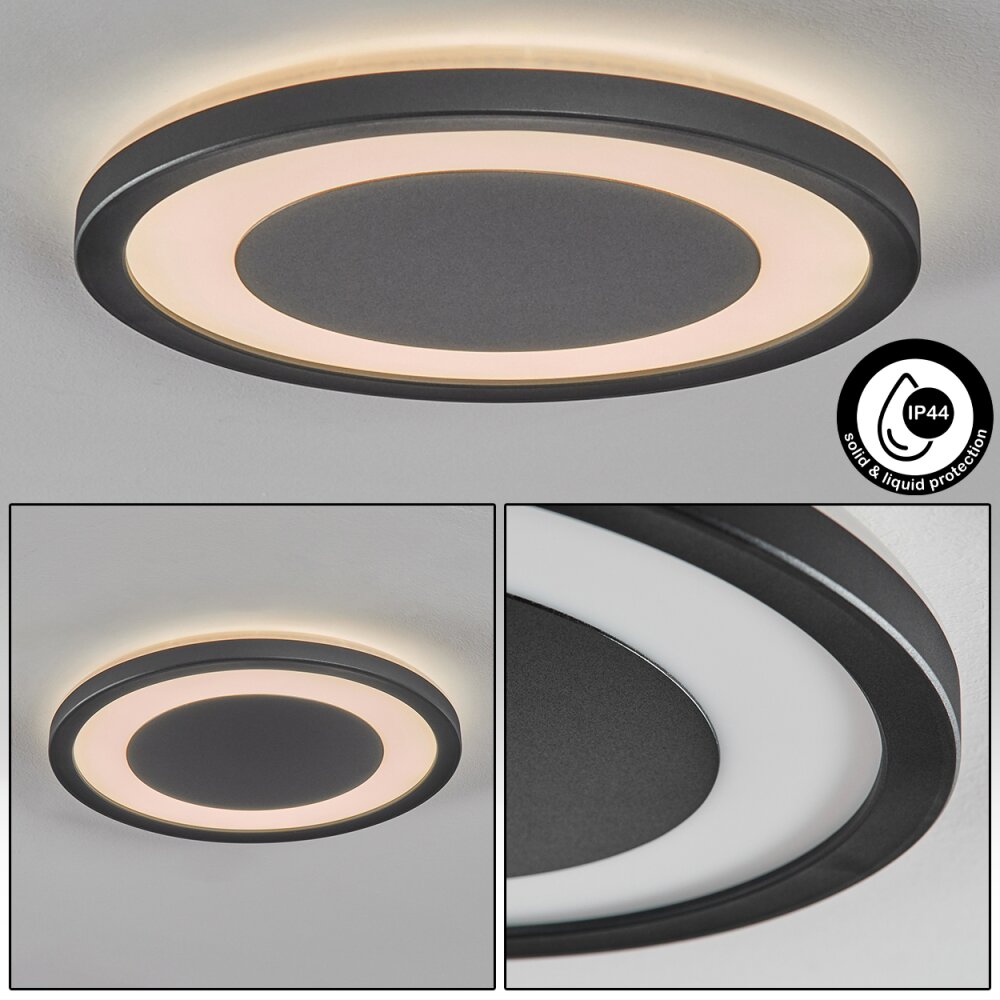 Gelan Plafonnier, Panel, Applique murale LED Noir, Blanc, 1 lumière main product photo
