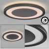 Gelan Plafonnier, Panel, Applique murale LED Noir, Blanc, 1 lumière