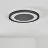 Gelan Plafonnier, Panel, Applique murale LED Noir, Blanc, 1 lumière
