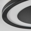 Gelan Plafonnier, Panel, Applique murale LED Noir, Blanc, 1 lumière