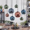 Ripoll Suspension, Boule lumineuse, Suspension Bleu, Vert, Cuivré, 8 lumières