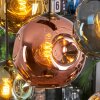 Ripoll Suspension, Boule lumineuse, Suspension Bleu, Chrome, Or, Vert, Cuivré, Fumé, 8 lumières