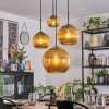 Koyoto Suspension, Boule lumineuse, Suspension grappe Or, 4 lumières
