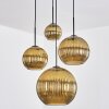 Koyoto Suspension, Boule lumineuse, Suspension grappe Or, 4 lumières