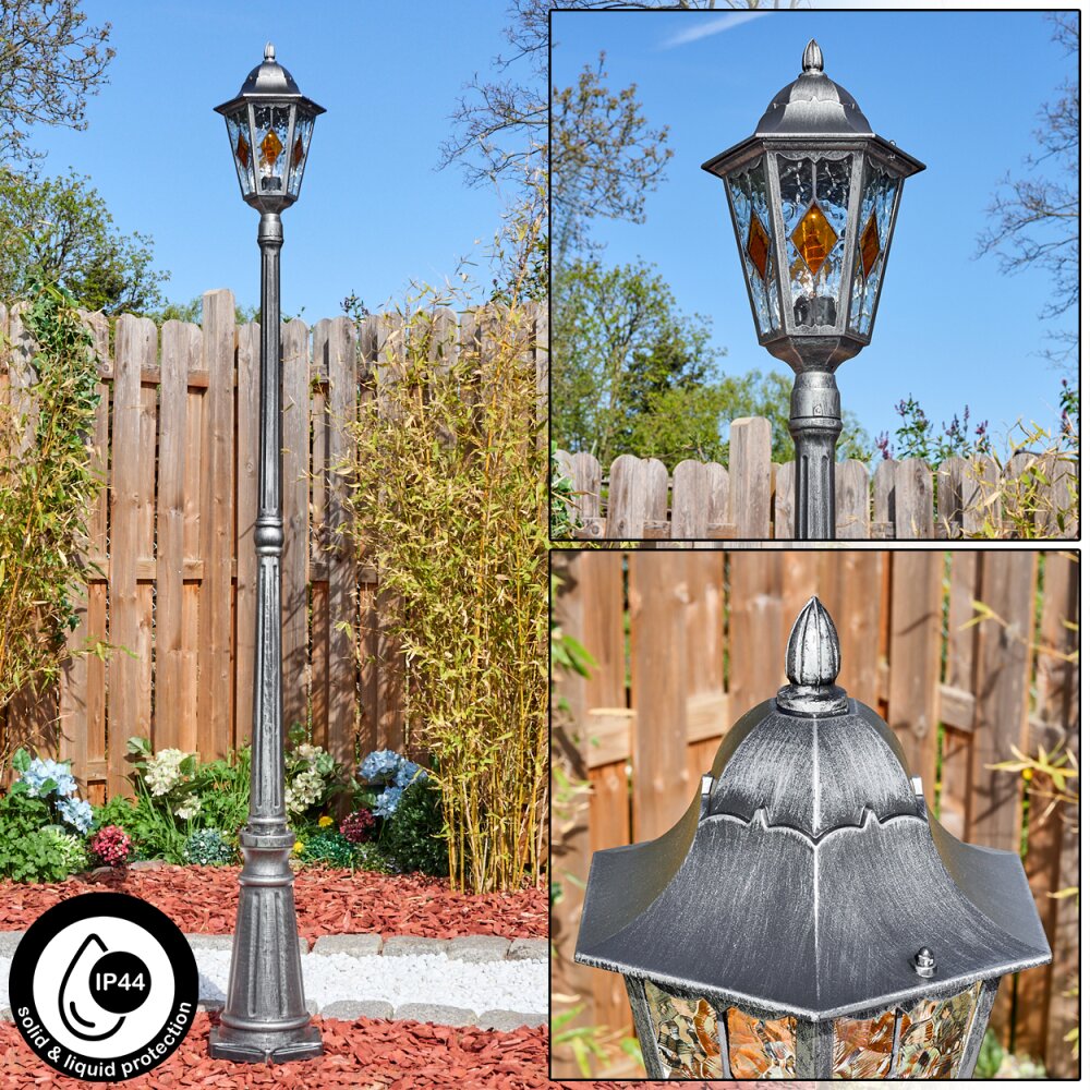 Lignac Réverbère, Eclairage de chemin Noir, Argenté, 1 lumière main product photo