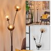 Koyoto Boule lumineuse, Lampadaire Ambre, Clair, Fumé, 3 lumières