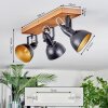 Hagan Plafonnier, Spot de plafond Écru, Noir, 3 lumières