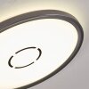Simonstorp Plafonnier, Panel LED Noir, Blanc, 1 lumière