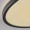 Simonstorp Plafonnier, Panel LED Noir, Blanc, 1 lumière