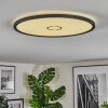 Simonstorp Plafonnier, Panel LED Noir, Blanc, 1 lumière