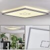 Simonstorp Plafonnier, Panel LED Argenté, Blanc, 1 lumière