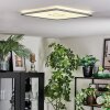 Simonstorp Plafonnier, Panel LED Argenté, Blanc, 1 lumière