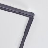 Simonstorp Plafonnier, Panel LED Noir, Blanc, 1 lumière