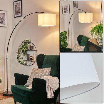 Bassagoda Lampadaire Chrome, Noir, 1 lumière