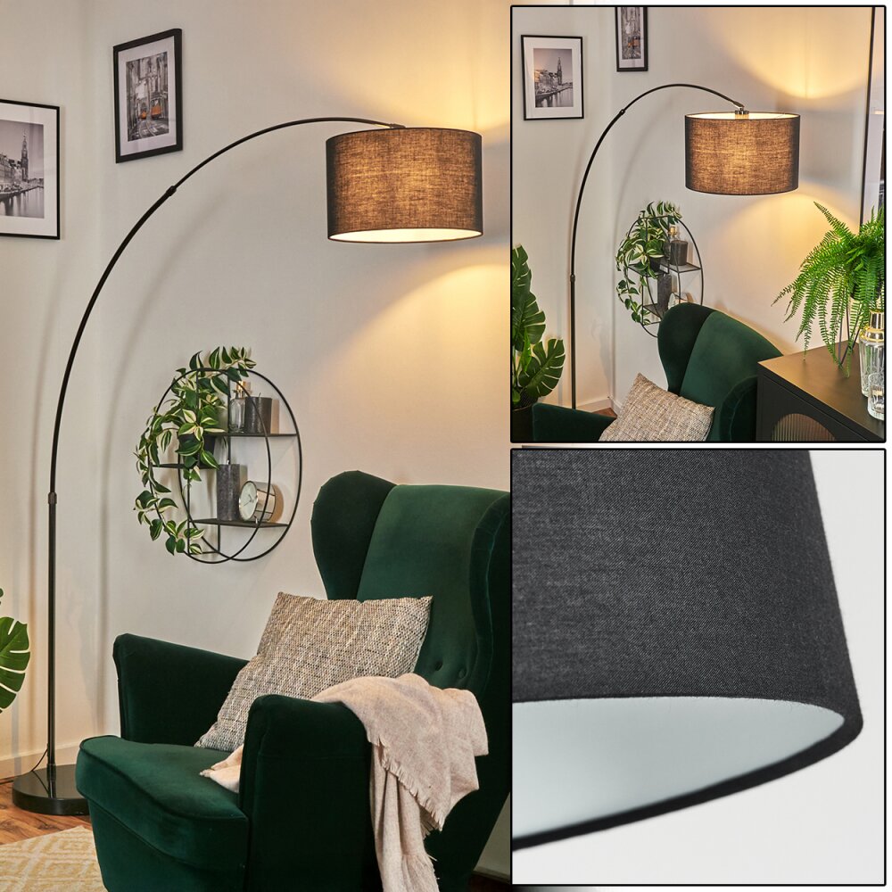 Bassagoda Lampadaire Chrome, Noir, 1 lumière main product photo