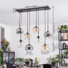 Koyoto Suspension, Boule lumineuse, Suspension Ambre, Clair, Fumé, 8 lumières
