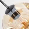 Ripoll Suspension, Boule lumineuse, Suspension Ambre, Clair, Fumé, 8 lumières