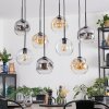 Ripoll Suspension, Boule lumineuse, Suspension Ambre, Clair, Fumé, 8 lumières