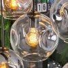 Ripoll Suspension, Boule lumineuse, Suspension Ambre, Clair, Fumé, 8 lumières
