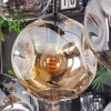 Ripoll Suspension, Boule lumineuse, Suspension Ambre, Fumé, 8 lumières