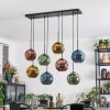 Ripoll Suspension, Boule lumineuse, Suspension Bleu, Or, Vert, Cuivré, 8 lumières