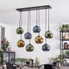Koyoto Suspension, Boule lumineuse, Suspension Bleu, Or, Vert, 8 lumières