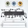 Koyoto Suspension, Boule lumineuse, Suspension Bleu, Or, Vert, 8 lumières