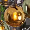 Koyoto Suspension, Boule lumineuse, Suspension Bleu, Or, Vert, 8 lumières