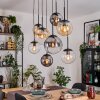 Gastor Suspension, Boule lumineuse, Suspension Ambre, Clair, Fumé, 8 lumières