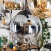 Gastor Suspension, Boule lumineuse, Suspension Ambre, Clair, Fumé, 8 lumières