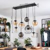 Gastor Suspension, Boule lumineuse, Suspension Ambre, Clair, Fumé, 8 lumières