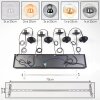 Gastor Suspension, Boule lumineuse, Suspension Ambre, Clair, Fumé, 8 lumières