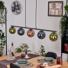 Gastor Suspension, Boule lumineuse, Suspension Bleu, Vert, Cuivré, 5 lumières