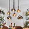 Ripoll Suspension, Boule lumineuse, Suspension Ambre, Clair, Fumé, 6 lumières