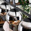 Koyoto Suspension, Boule lumineuse, Suspension Chrome, Fumé, 4 lumières