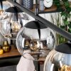 Koyoto Suspension, Boule lumineuse, Suspension Ambre, Clair, Fumé, 4 lumières